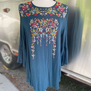 Umgee Embroidered Tunic or Dress